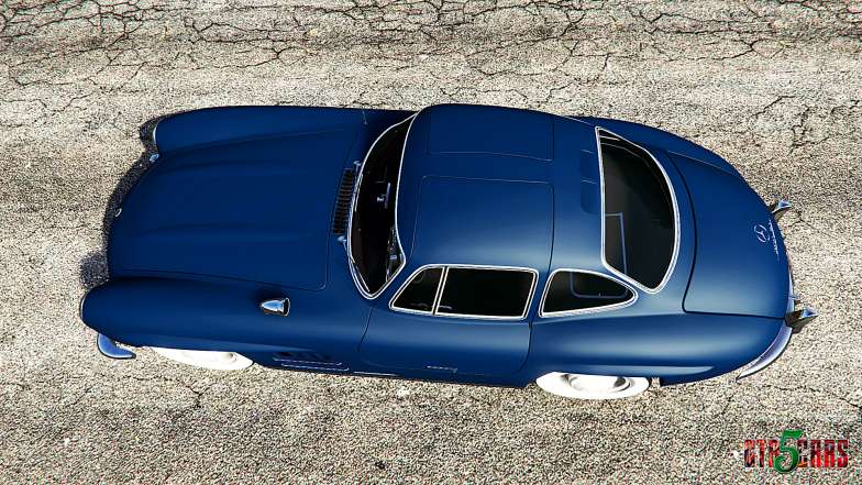 Mercedes-Benz 300SL Gullwing 1955 top view