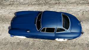 Mercedes-Benz 300SL Gullwing 1955 top view