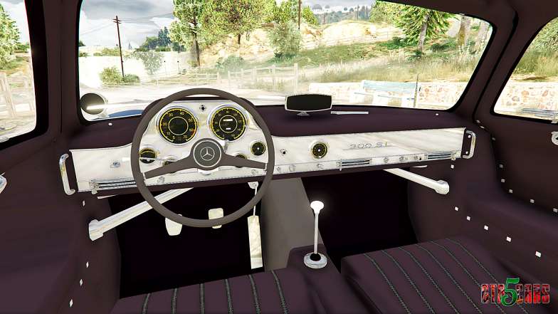 Mercedes-Benz 300SL Gullwing 1955 steering wheel view