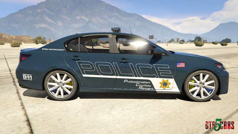 Lexus GS 350 Hot Pursuit Police side view
