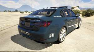 Lexus GS 350 Hot Pursuit Police back view