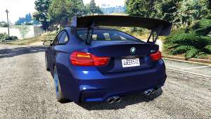 BMW M4 2015 v0.01 back view