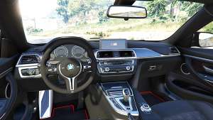 BMW M4 GTS steering wheel view