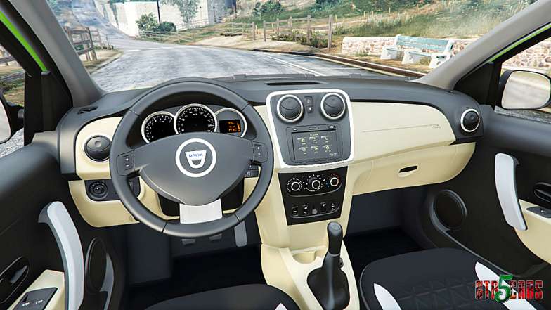 Dacia Sandero Stepway 2014 steering wheel view