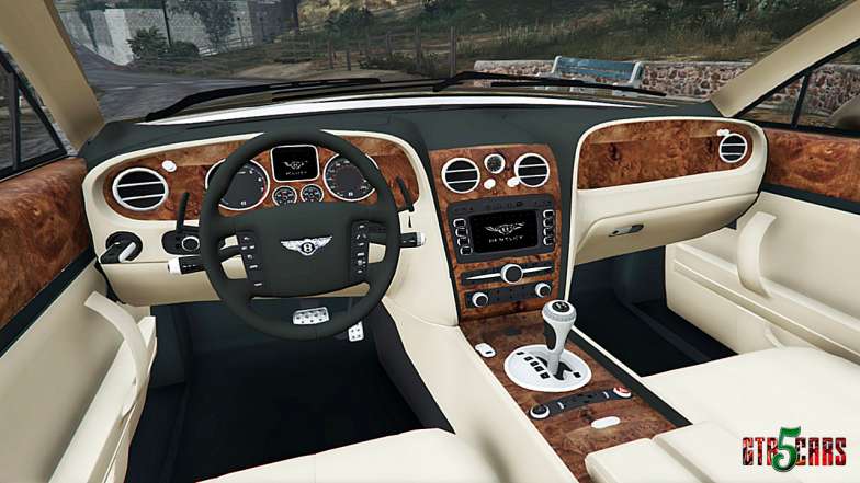 Bentley Continental Flying Spur 2010 steering wheel view