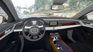 Audi A8 FSI 2010 steering wheel view