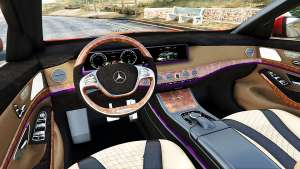 Mercedes-Benz S500 (W222) [bridgestone] v2.1 steering wheel view