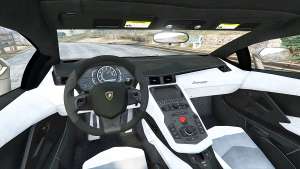 Lamborghini Aventador LP700-4 2012 v1.2 steering wheel view