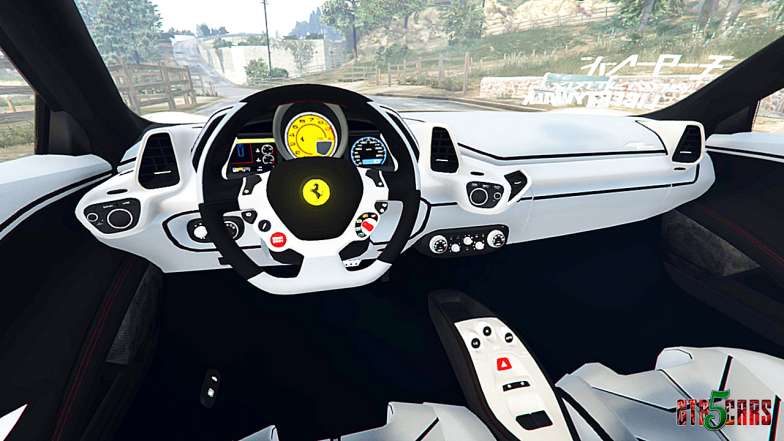 Ferrari 458 Spider [Liberty Walk] steering wheel view