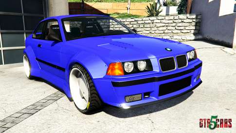 BMW M3 (E36) Street Custom [blue dials] v1.1 for GTA 5