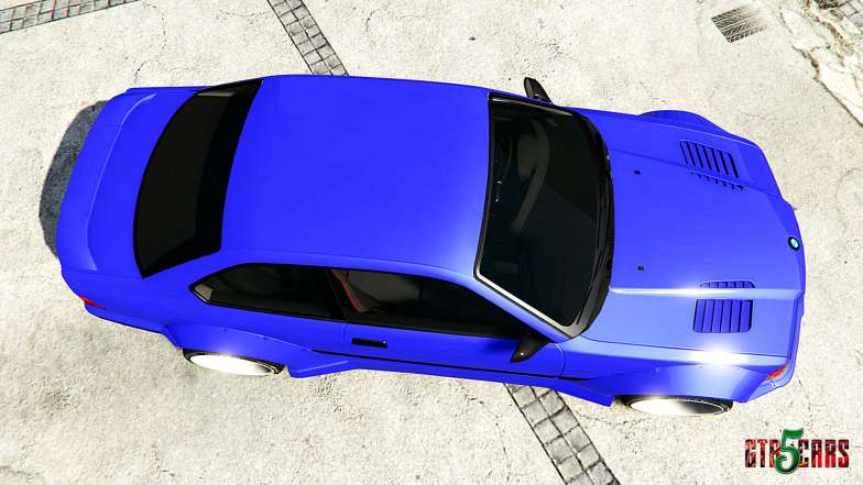 BMW M3 (E36) Street Custom [blue dials] v1.1 top view