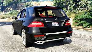 Mercedes-Benz ML63 AMG (W166) 2015 [replace] back view