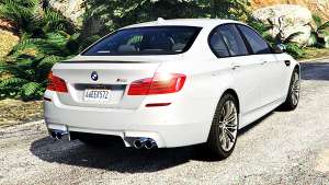 BMW M5 (F10) 2012 [add-on] back view