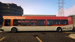 Portugal, Madeira Bus H.Funchal Low Entry Skin side view