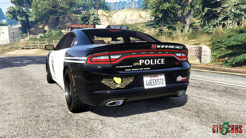 Dodge Charger RT 2015 LSPD [replace] rear view