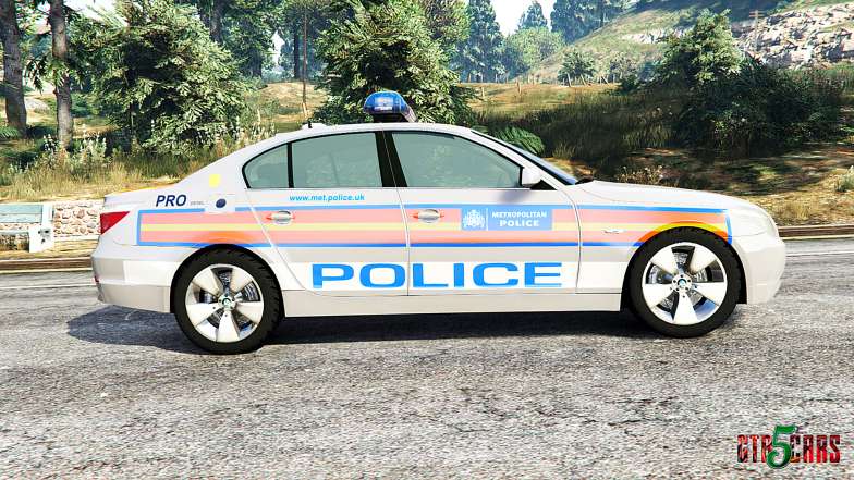 BMW 525d (E60) Metropolitan Police [replace] side view