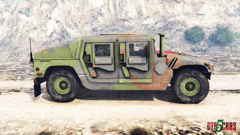 HMMWV M-1116 Unarmed Woodland [replace] - side view