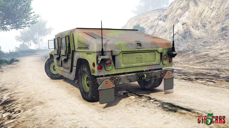 HMMWV M-1116 Unarmed Woodland [replace] - rear view