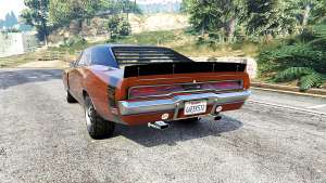 Dodge Charger RT (XS29) 1970 v4.0 [replace] - rear view