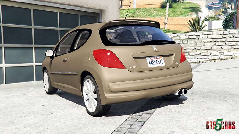 Peugeot 207 RC 2007 [add-on] - rear view