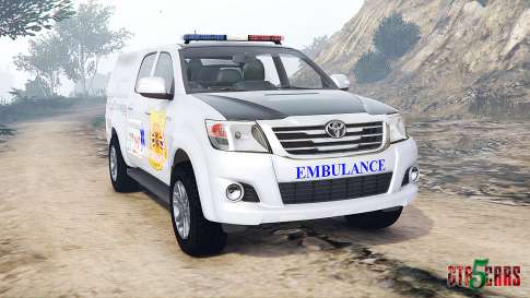 Toyota Hilux Double Cab Thai Ambulance [replace] for GTA 5