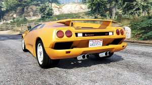Lamborghini Diablo VT 1994 v1.5 [replace] - rear view