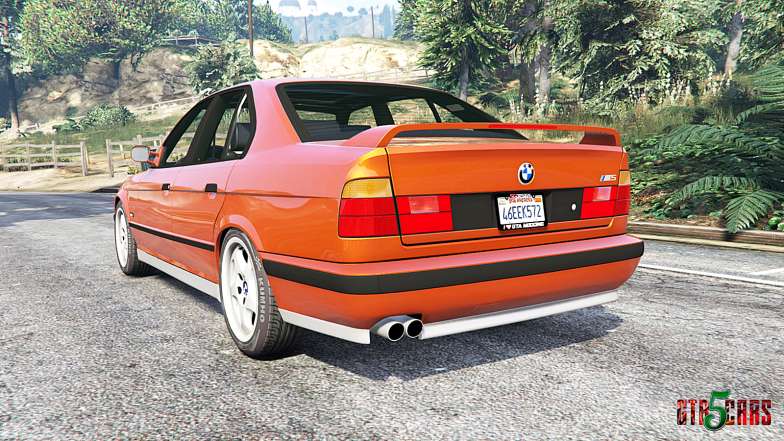 BMW M5 sedan (E34) [add-on] - rear view