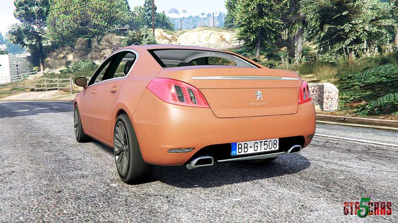 Peugeot 508 GT 2010 v1.1 [replace] - rear view