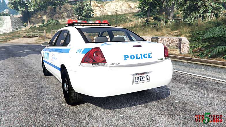 Chevrolet Impala 2007 NYPD v1.1 [replace] - rear view