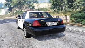 Ford Crown Victoria LAPD CVPI v3.0 [replace] - rear view