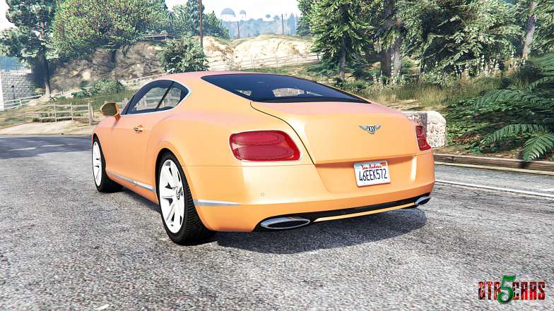 Bentley Continental GT 2012 v1.2 [replace] - rear view