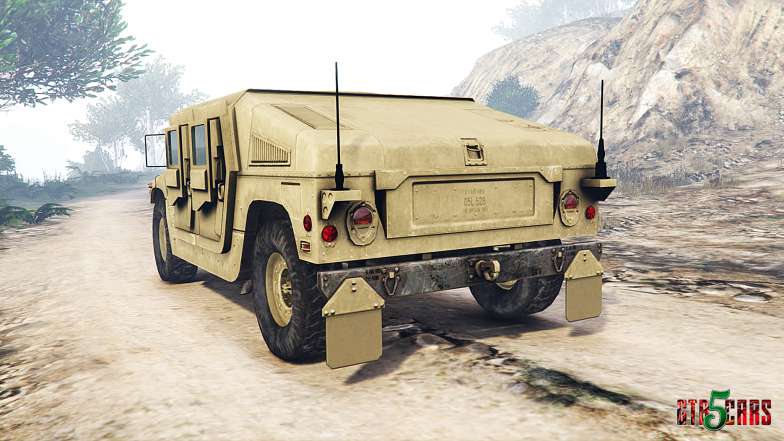 HMMWV M-1116 Unarmed Desert [replace] - rear view