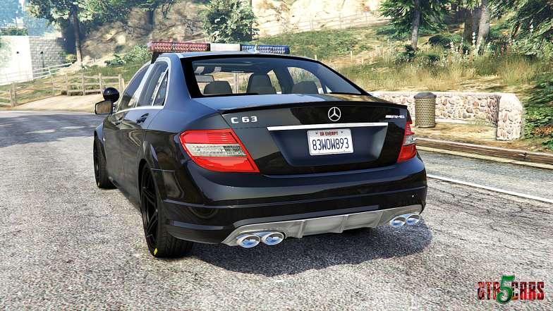 Mercedes-Benz C 63 AMG (W204) Police [replace] - rear view