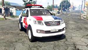 Toyota Fortuner 2014 brazilian police [replace] for GTA 5