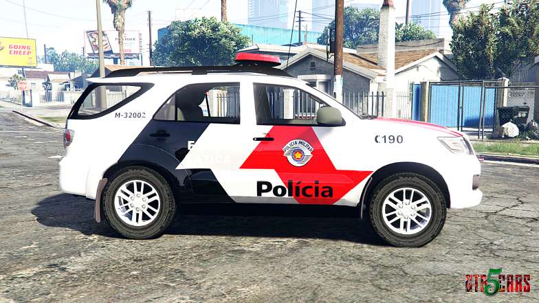 Toyota Fortuner 2014 brazilian police [replace] - side view