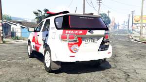 Toyota Fortuner 2014 brazilian police [replace] - rear view