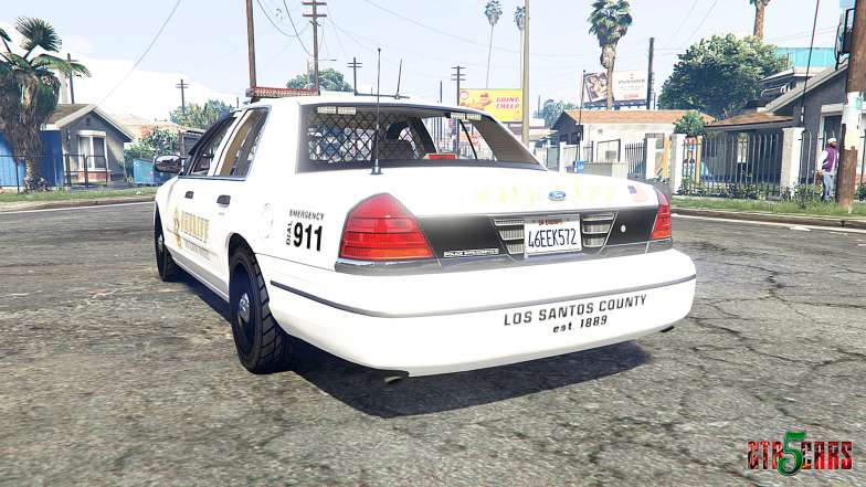 Ford Crown Victoria 1999 Sheriff v1.2 [replace] - rear view