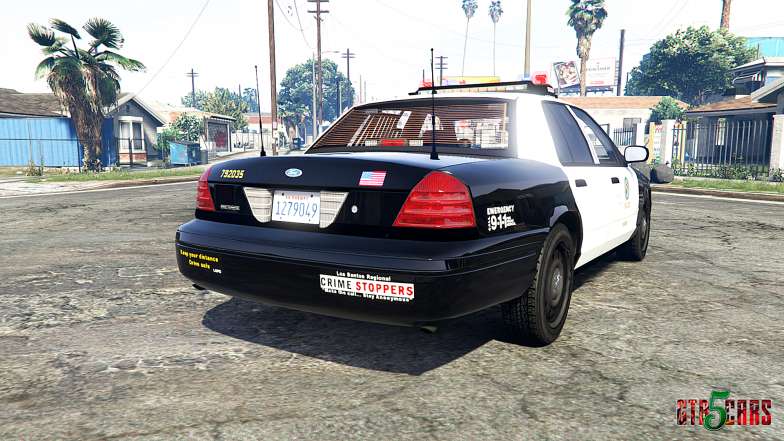 Ford Crown Victoria Los Santos Police [replace] - rear view