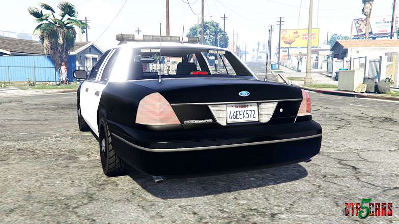 Ford Crown Victoria Police v1.3 [replace] - rear view