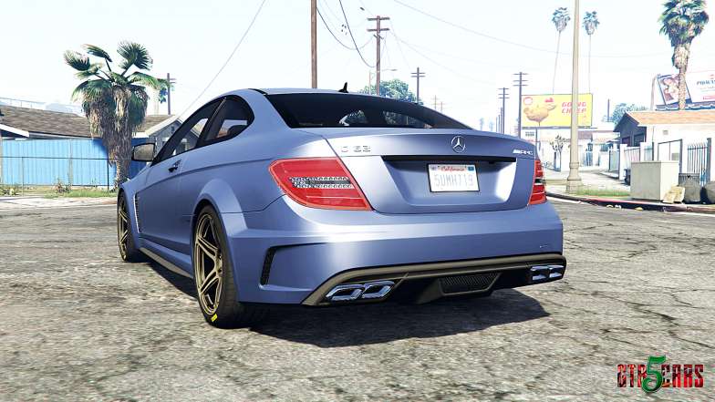 Mercedes-Benz C63 AMG (C204) 2012 v1.1 [replace] - rear view