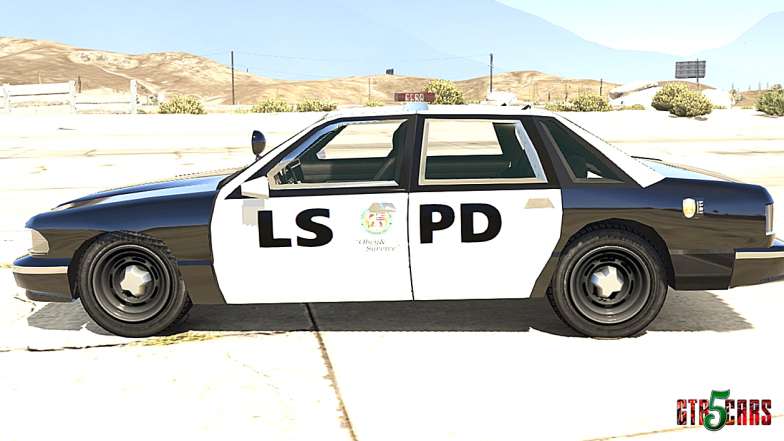 Police car from GTA San Andreas - side view