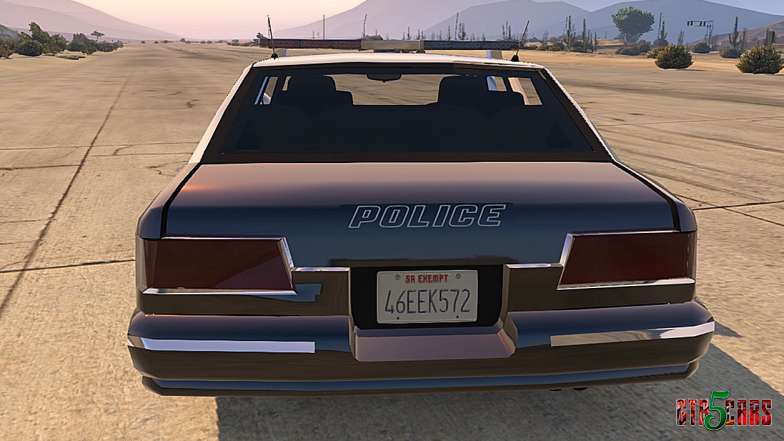 Police car from GTA San Andreas - rear view