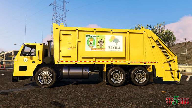 Portugal, Madeira Garbage Truck CMF Skin - side view
