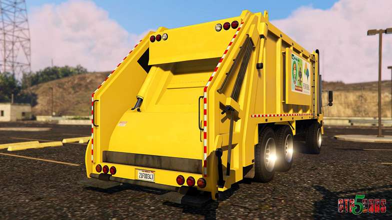 Portugal, Madeira Garbage Truck CMF Skin - rear view